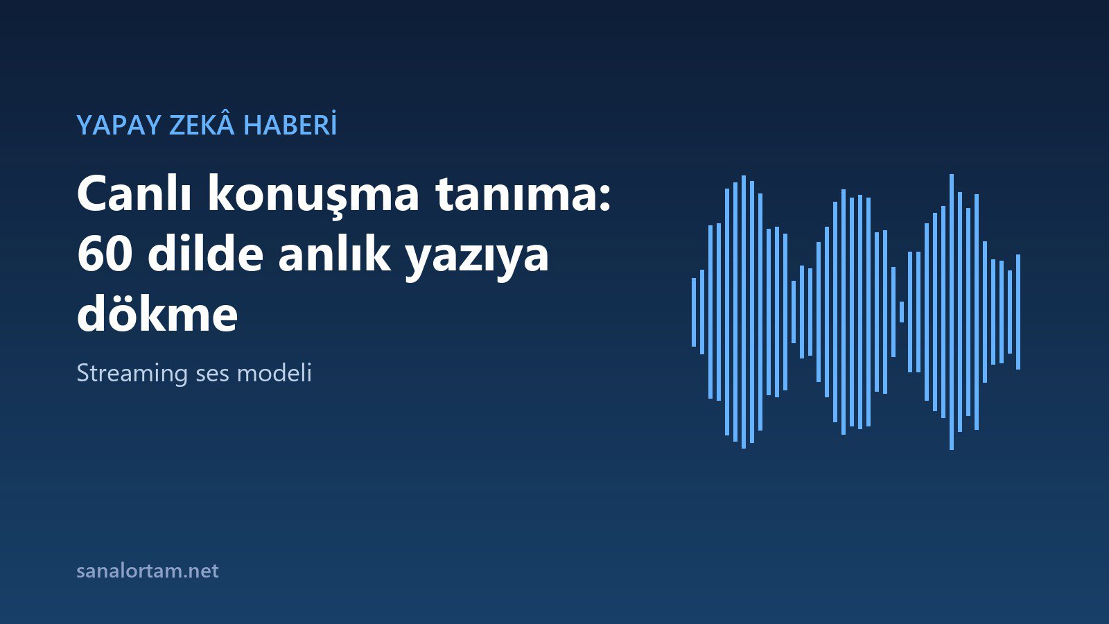Microsoft'tan canlı konuşma tanıma: MAI-Transcribe-2-Streaming